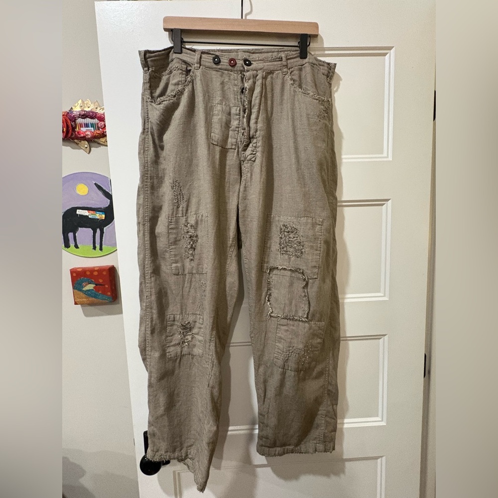 Magnolia Pearl Pants Miners 255 Paradox Houndstooth checkered patch - Picture 3 of 12